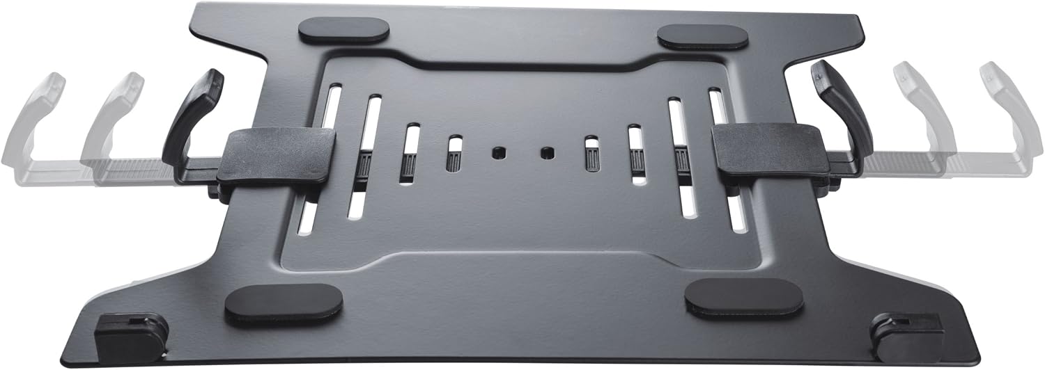 Detalle de PureMounts Adapt-NB Plaque Adaptateur VESA Universel pour Laptop—75x75/100x100, Noir