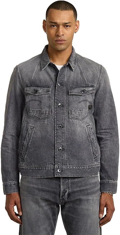 Detalle de G-STAR Herren A-Line Slim Jacket (grau)