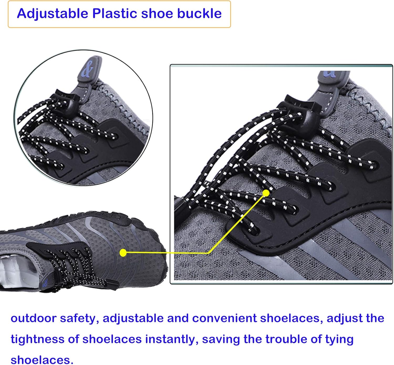 Detalle 2 de ziitop Quick-Dry Water Shoes for Men & Women (Barefoot-Style, Non-Slip)