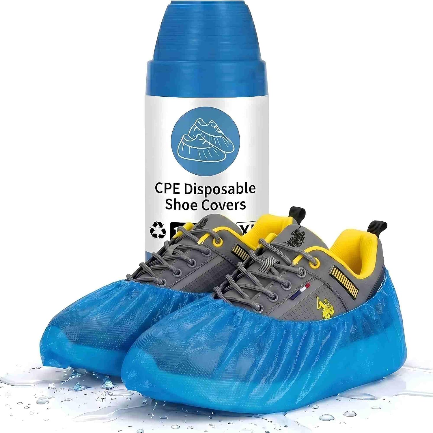 Detalle de Disposable Shoe Covers, 100 Pack