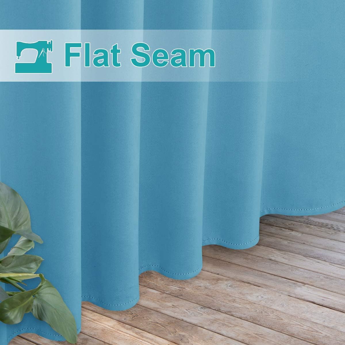 Thumbnail 6 de NICETOWN Outdoor Curtains W52 x L108