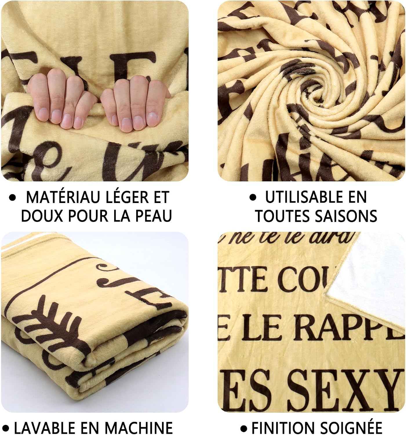 Thumbnail 3 de Couverture flanelle 150 x 130 cm