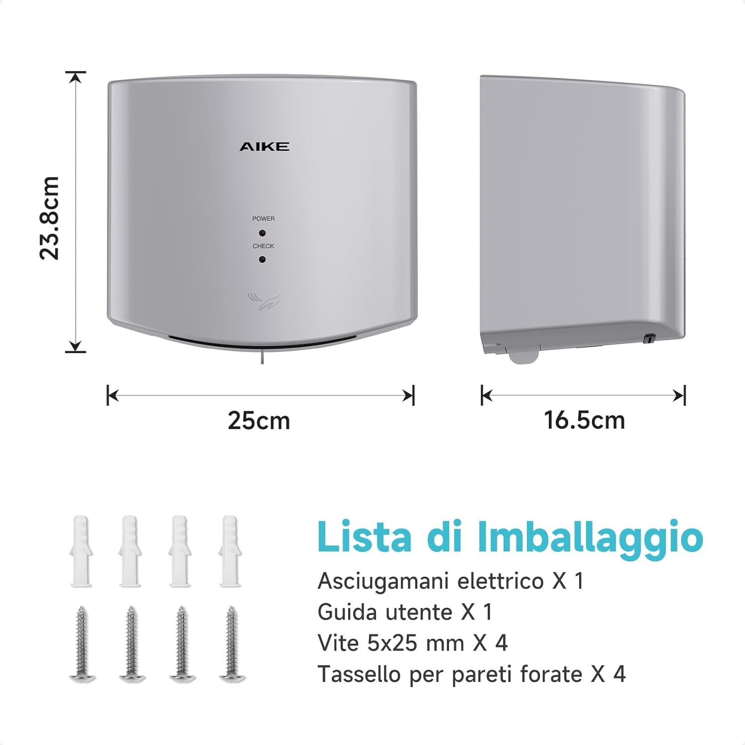 Thumbnail 5 de AIKE Air Wiper AK2630S asciugamani 1400W