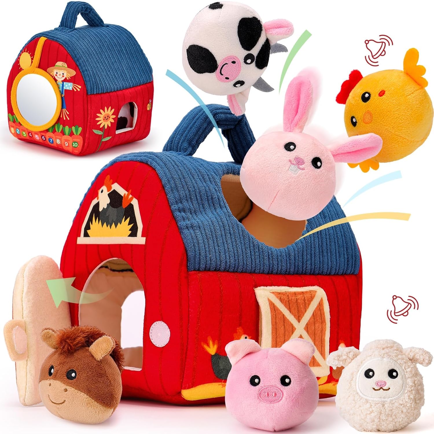 Detalle de hahaland Baby Spielzeug Bauernhof 6 Teile