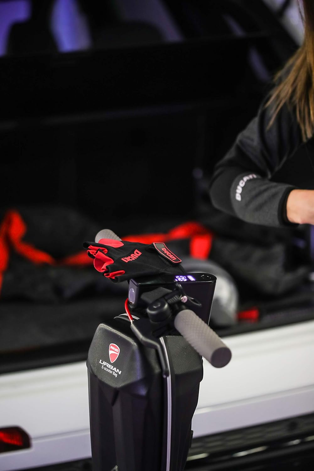 Thumbnail 2 de Ducati Guanti monopattini elettrici in gel con mezze dita, taglia unica