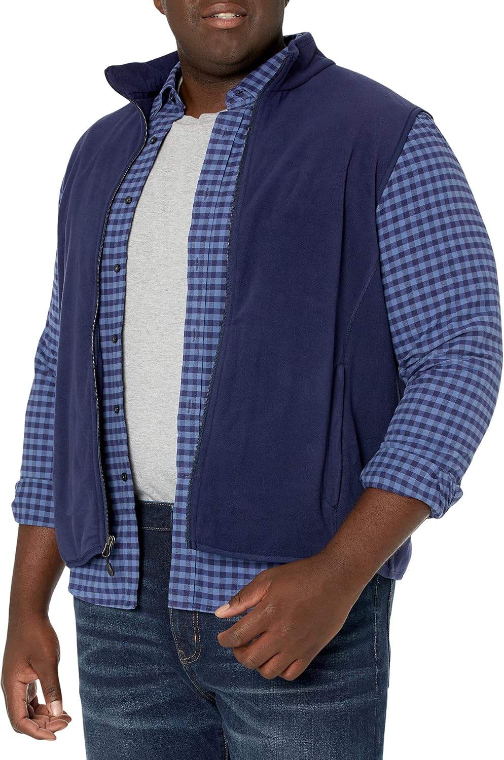 Detalle de Amazon Essentials Full-Zip Polar Fleece Vest