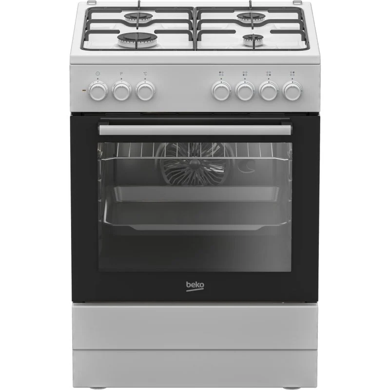 Detalle de Cocina Beko FBE62120WD Mixta 4 fuegos gas, horno eléctrico 66L A Blanca