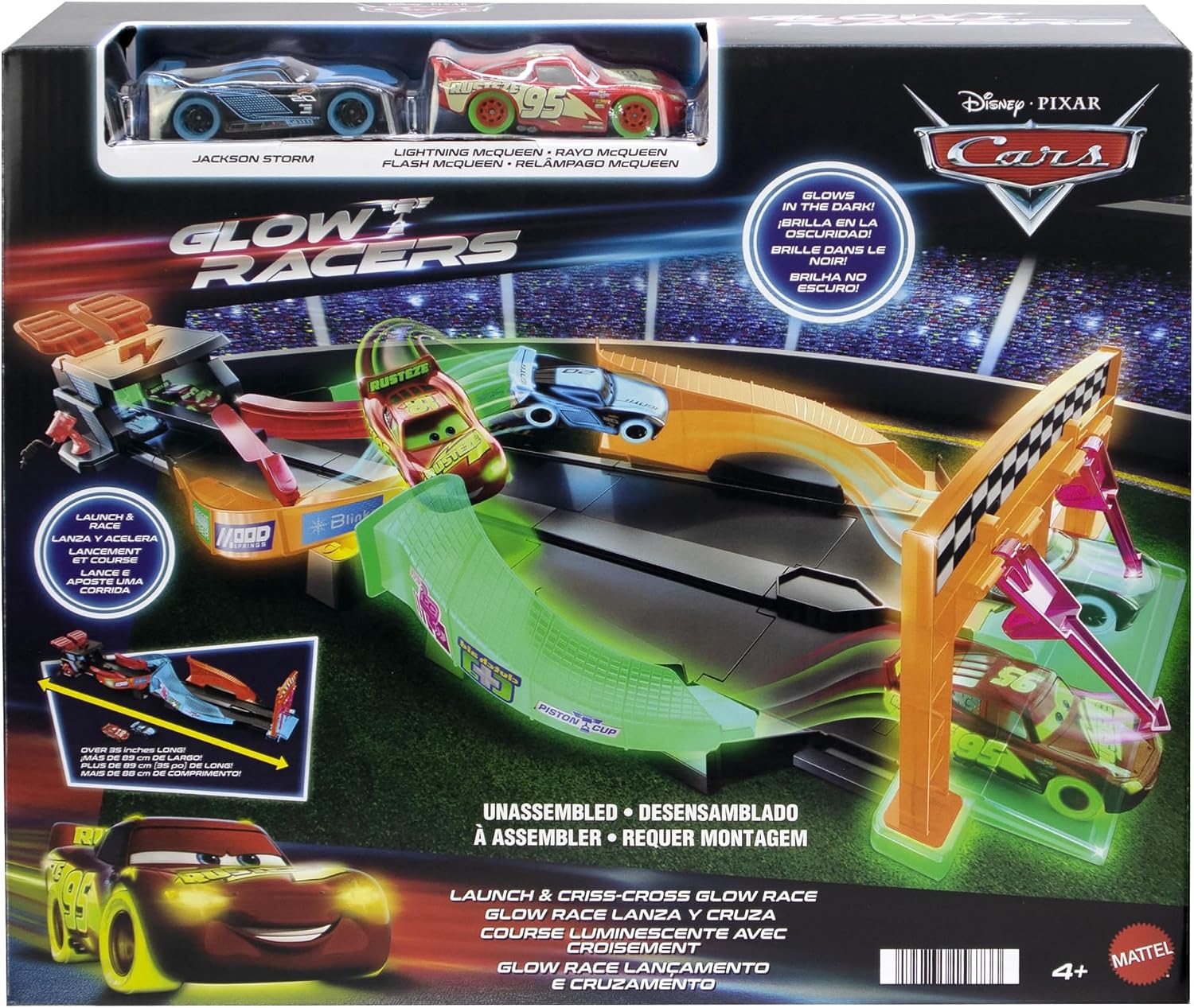 Thumbnail 5 de Mattel Cars Coffret Glow Racers HPD80