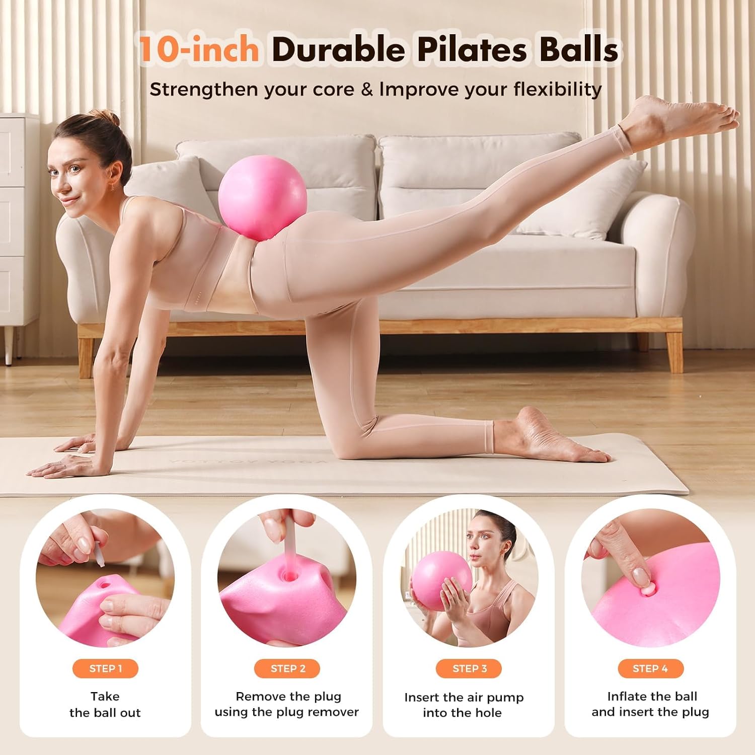 Detalle de Vanlgs Pilates Kit 13Pcs Home Essentials