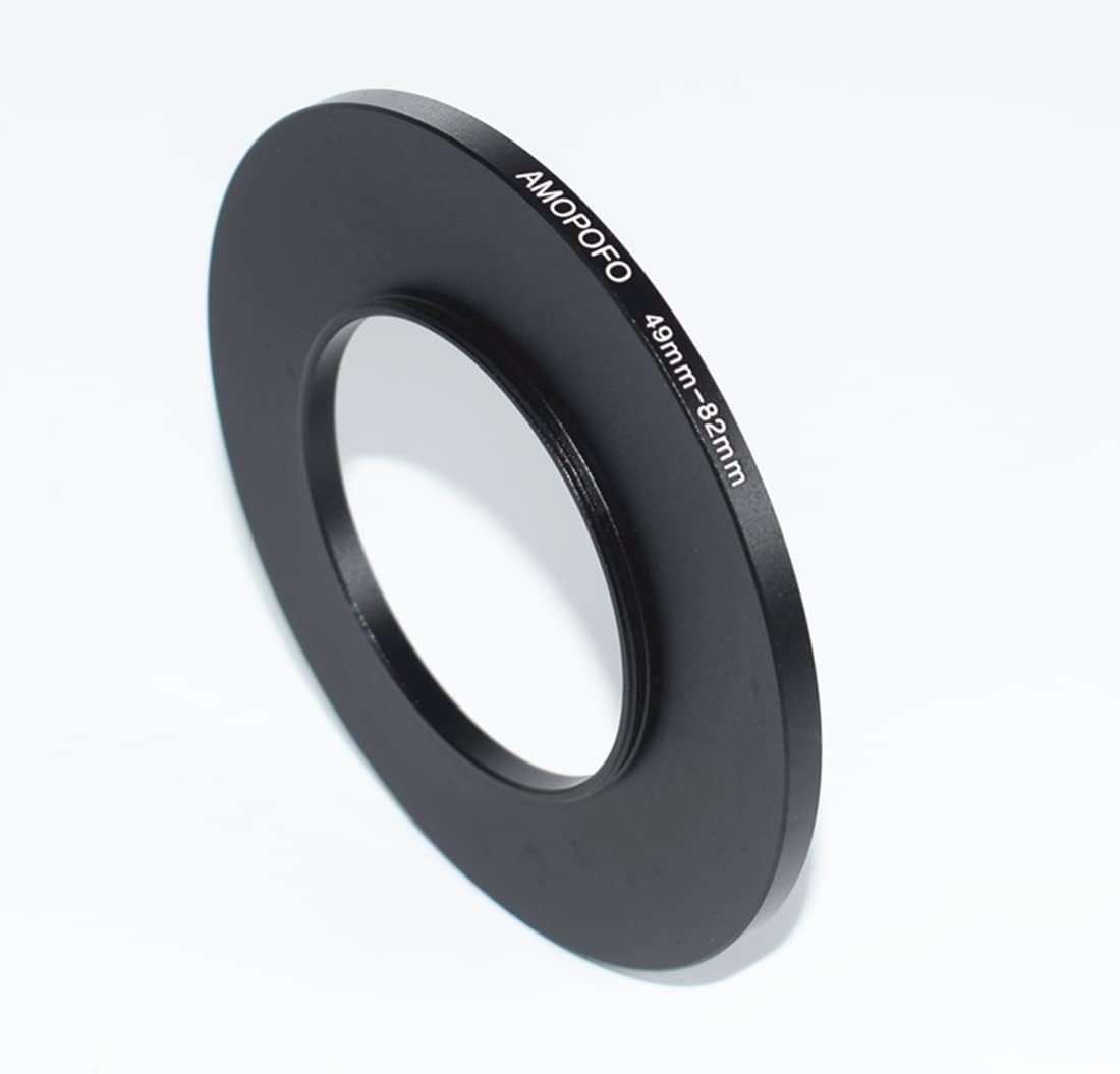 Detalle de AMOPOFO 49mm to 82mm Camera Filter Ring – Step Up Ring for UV/ND/CPL Filters