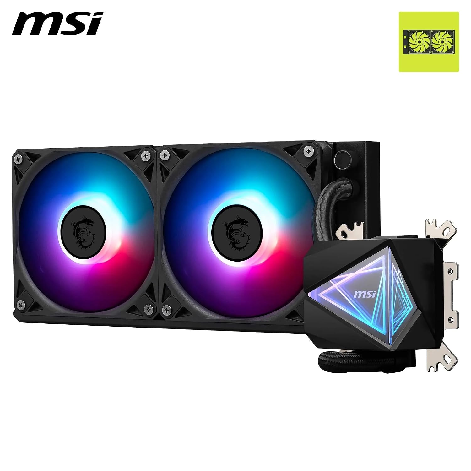 Thumbnail 1 de MSI MAG CORELIQUID I240: dissipatore a liquido AiO con ARGB e radiatore a flusso separato