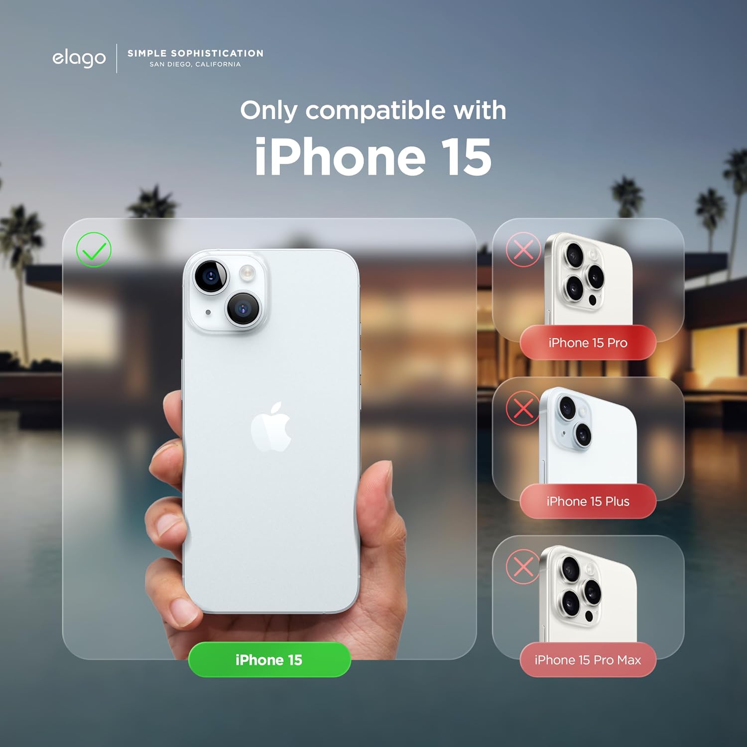 Detalle de elago Coque Silicone Liquide 4 couches anti-choc pour iPhone 15 (Stone) avec microfibre anti-rayures