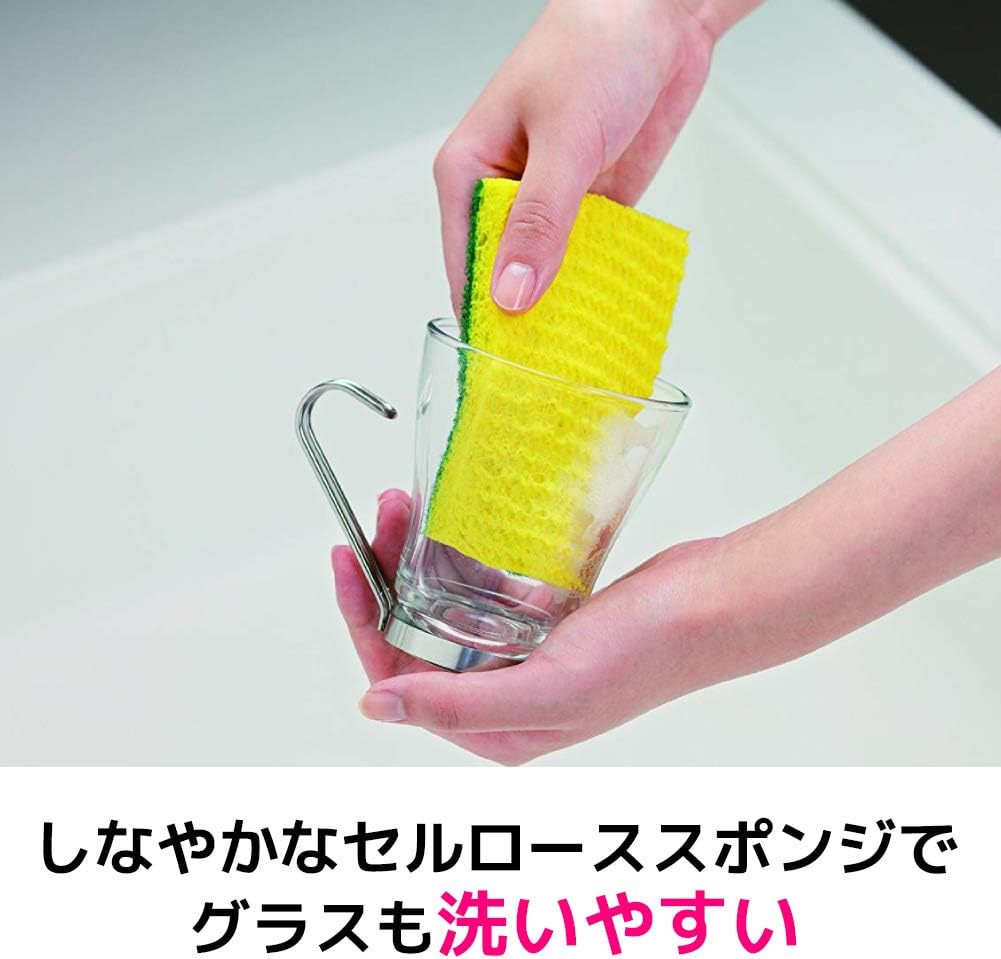 Detalle de 3M スコッチ・ブライト C-31S-6P セルローススポンジたわし 6個入り 焦げ・こびりつき汚れ用