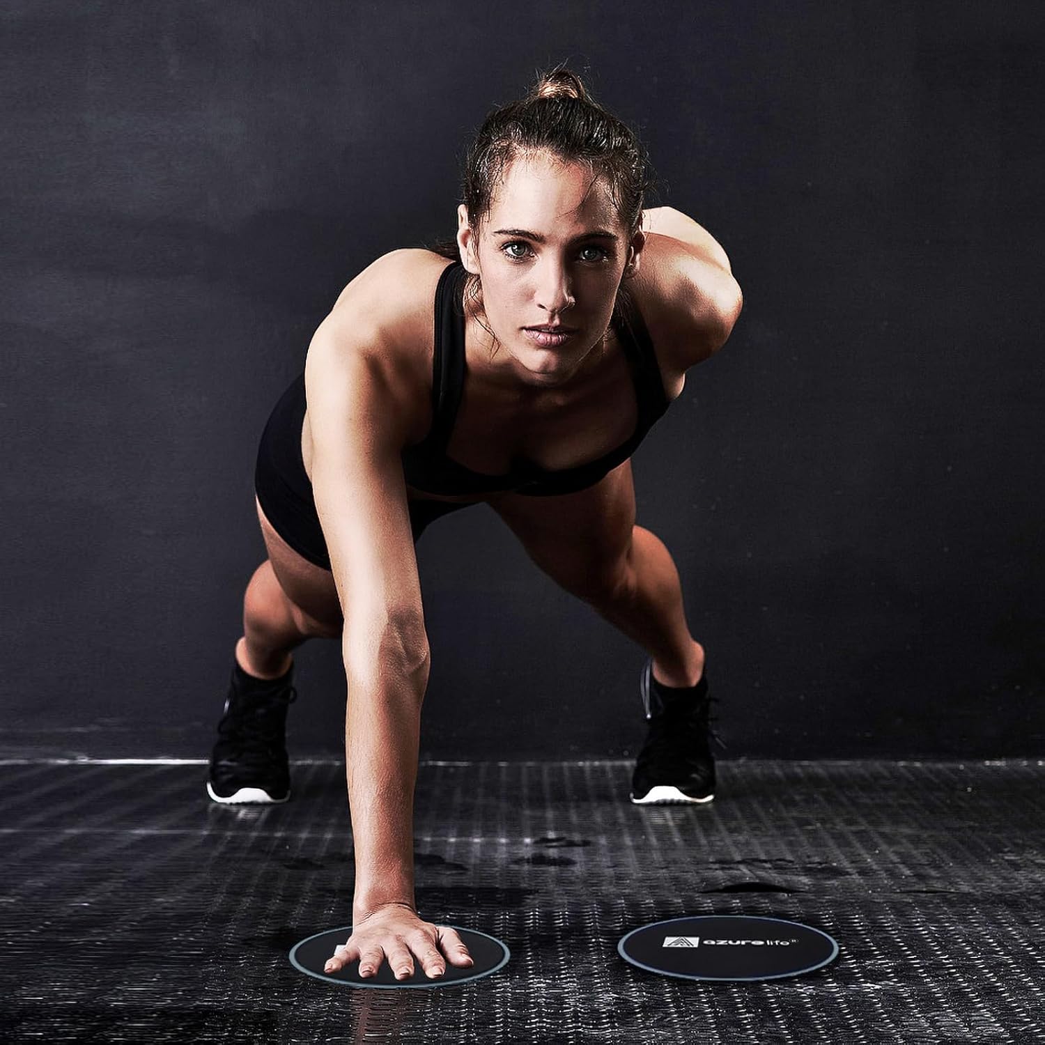Thumbnail 2 de A AZURELIFE Exercise Core Sliders (Dual-Sided) for Carpet or Hardwood Floors