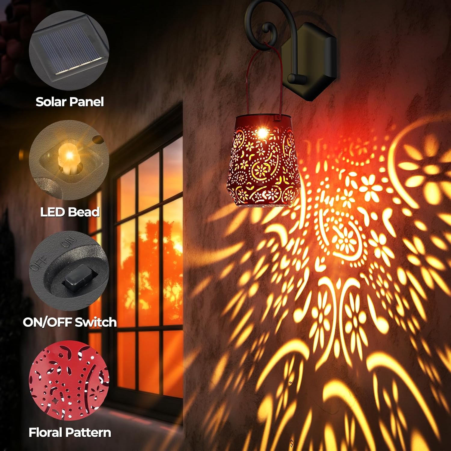 Thumbnail 3 de OxyLED Garden Lanterns solar lights 4 pack