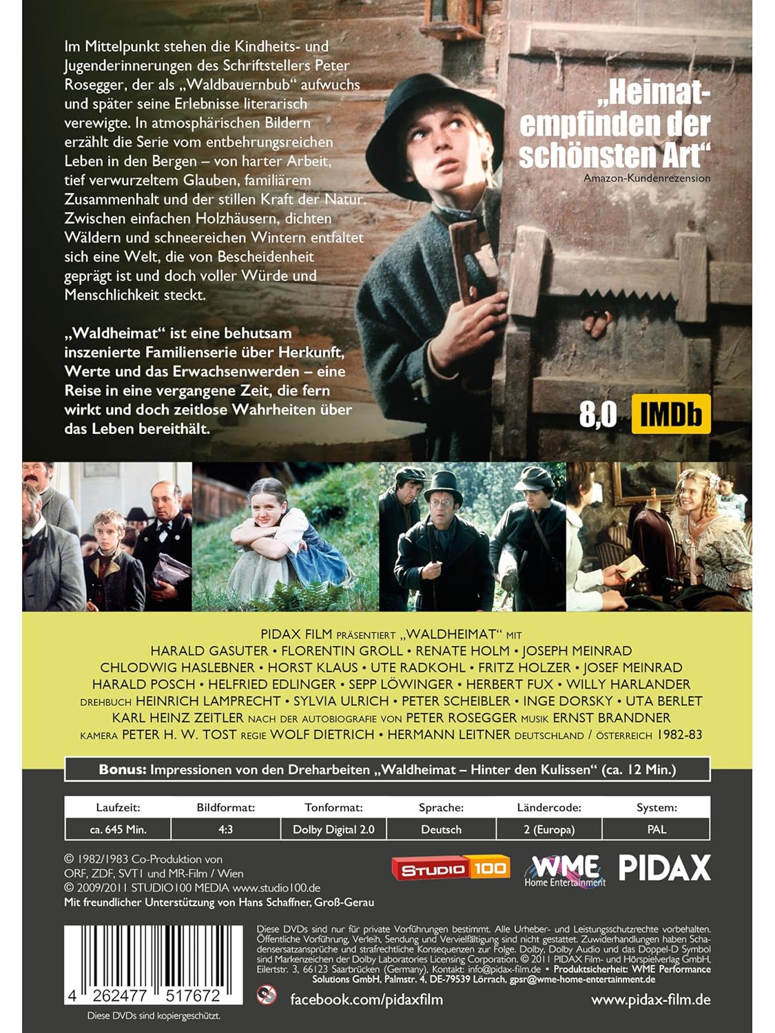 Detalle 2 de Waldheimat (Komplettbox) – Die komplette Klassiker-Serie nach Peter Rosegger, 26 Episoden auf 4 DVDs