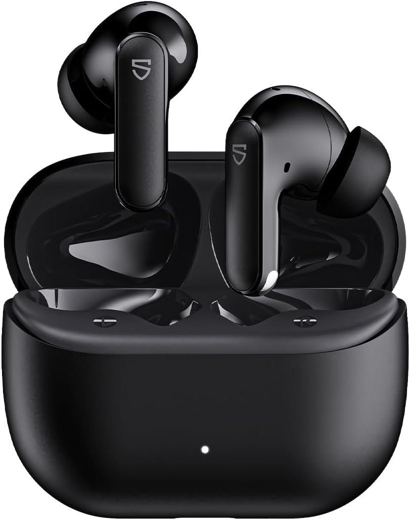 Detalle de SoundPEATS Q3 Pro : Écouteurs ANC Bluetooth 38 dB, 42 h d’autonomie, IA multi-mic et mode jeu ultra réactif