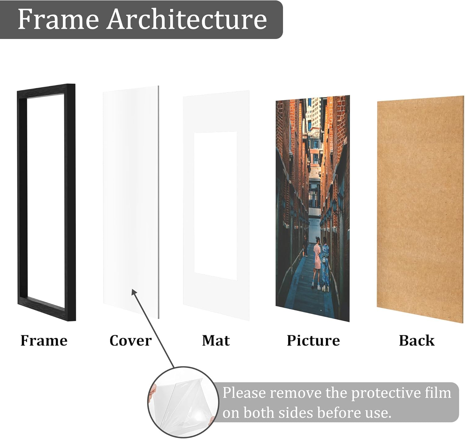 Detalle 2 de MEGAROOM 30x30 Picture Frame - 12x12 with Clear Perspex Front