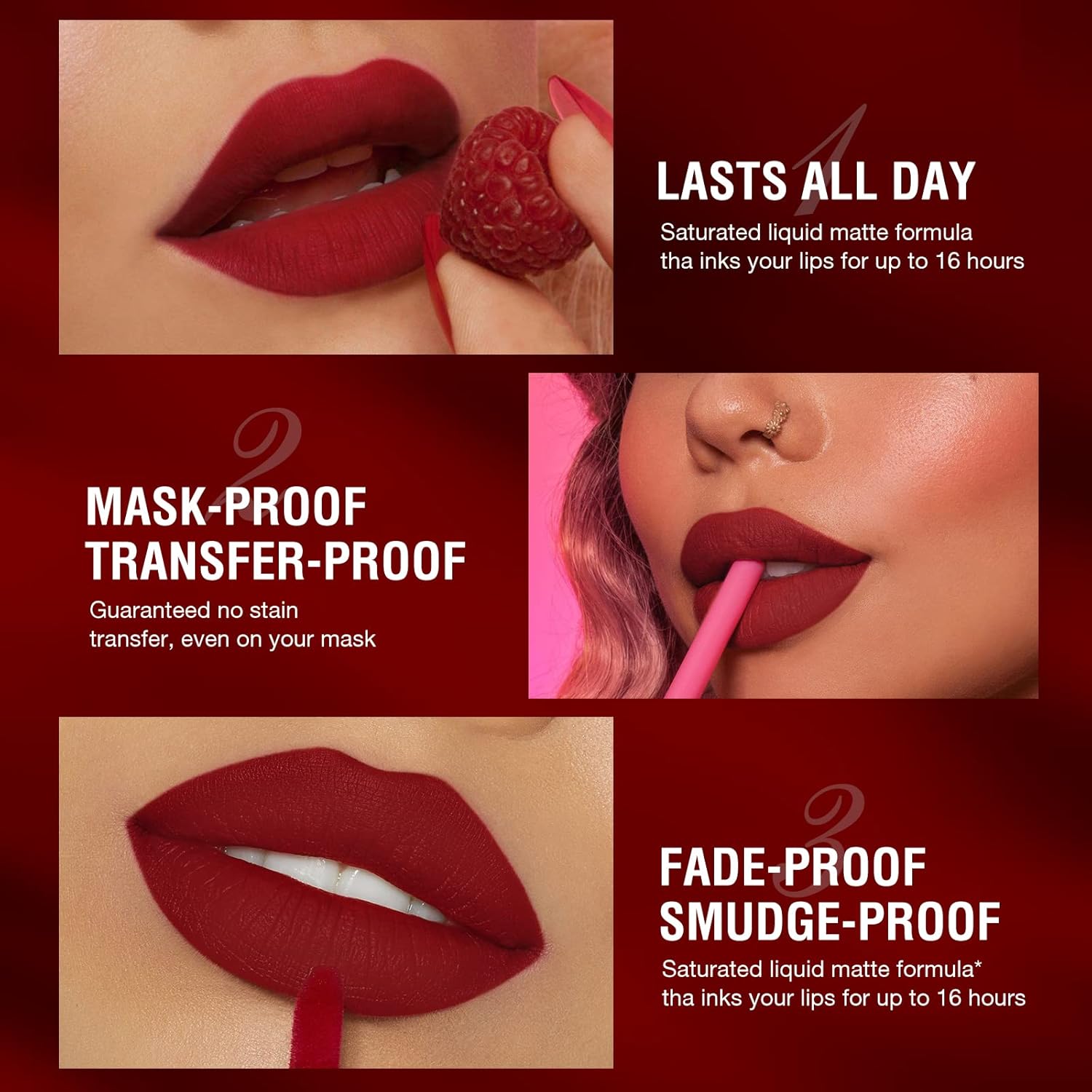 Thumbnail 5 de BestLand 12Pcs Matte Liquid Lipstick + Lip Liner Pens Set (Set C)