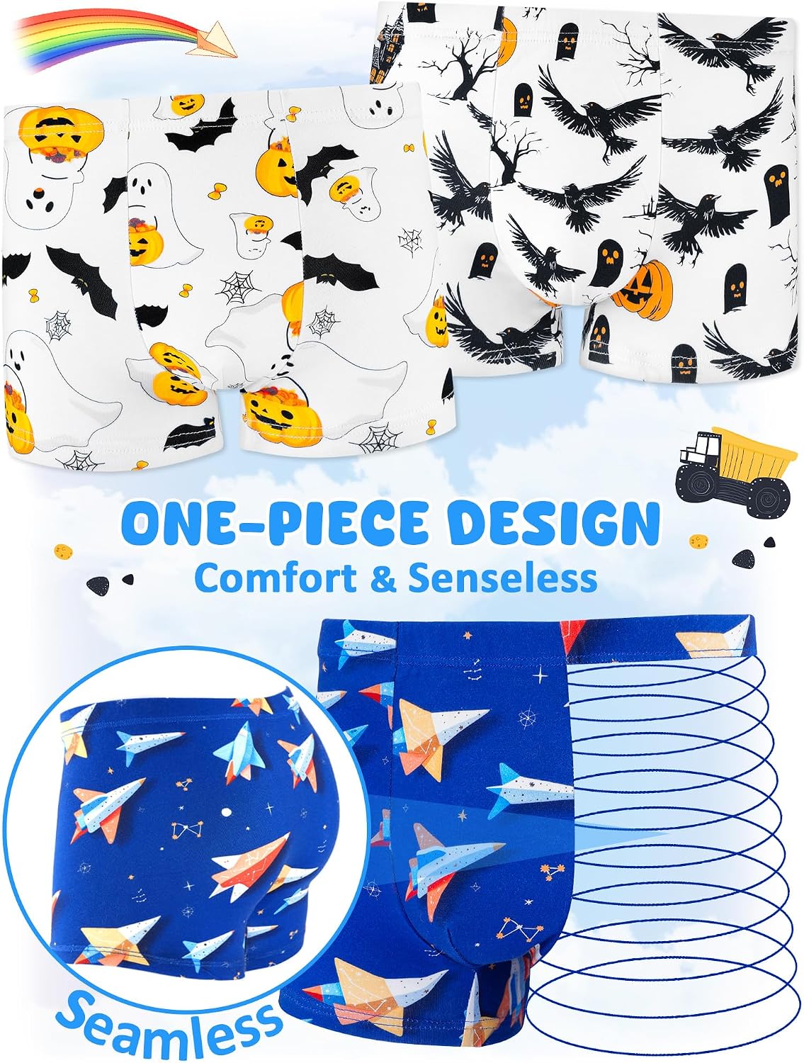 Thumbnail 2 de BliBliTaTa Boys' Boxer Briefs 6-Pack
