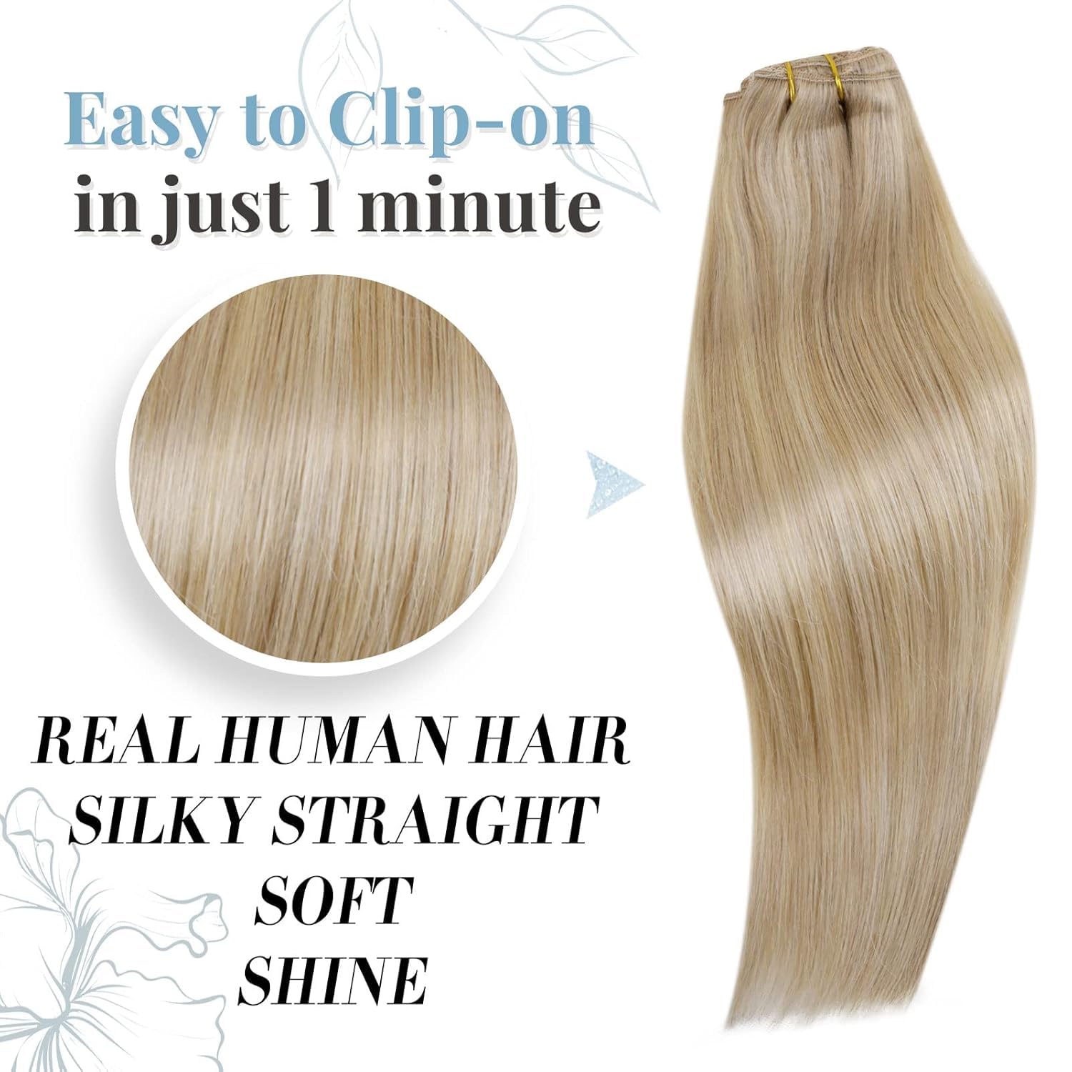 Thumbnail 2 de RUNATURE Echthaar Clip Blond 45 cm