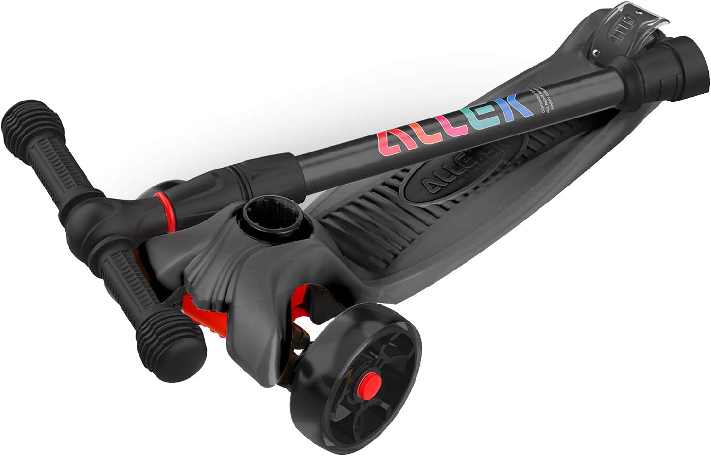 Thumbnail 6 de Allek Kick Scooter B02: Lean 'N Glide with 4-Height Adjustability and Light-Up PU Wheels