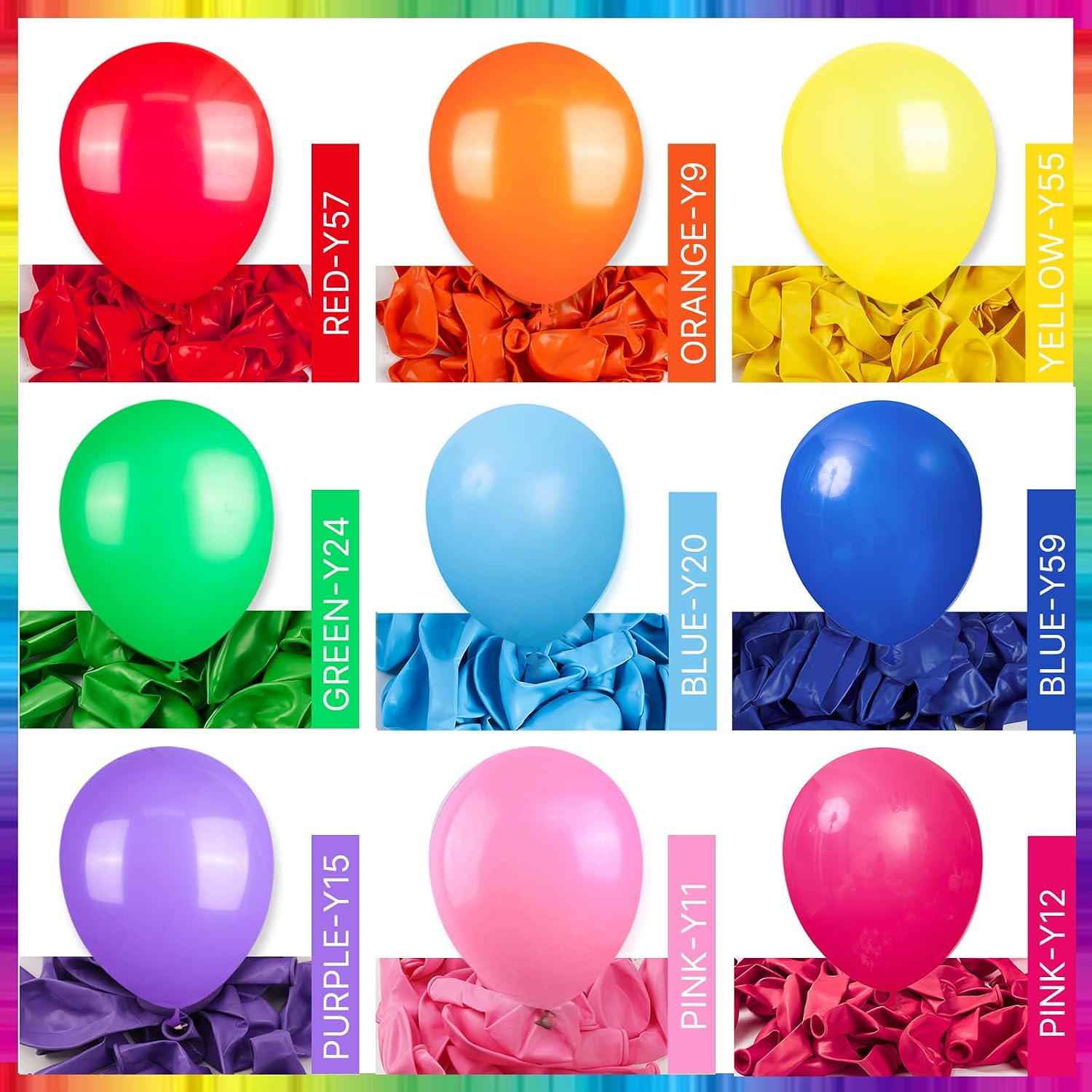 Detalle de PartyWoo Latex Balloons 12-Inch