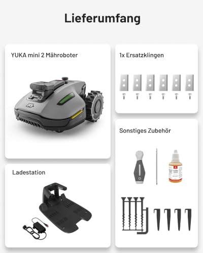 Thumbnail 9 de Mammotion YUKA mini 2 500 – autonomer Mähroboter ohne Begrenzungskabel mit Dreifach-Kamera und DropMow
