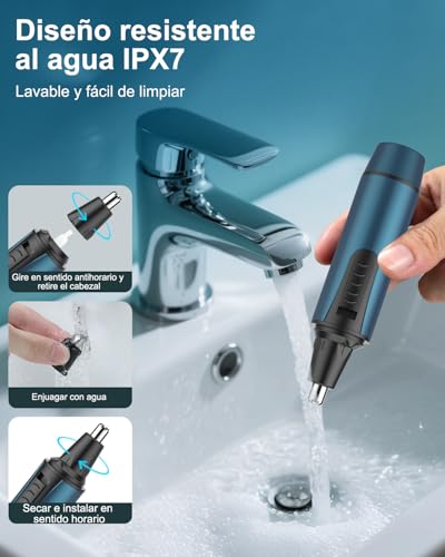 Detalle de Cortapelos Nariz y Oreja 3 en 1 Profesional de NUMIFUN