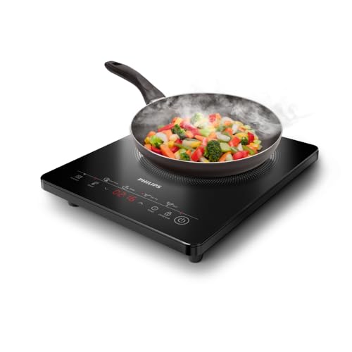 Detalle de Philips Induktionskochfeld 3000 – Schwarz mit Touch-Panel-Display
