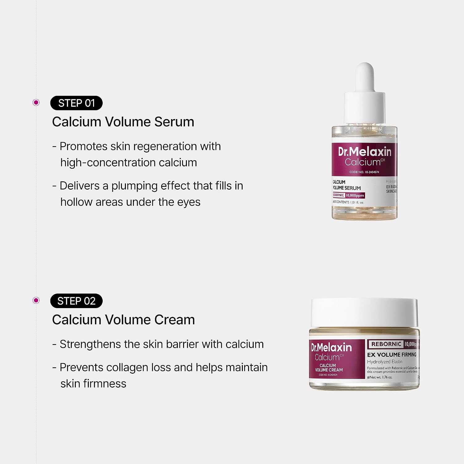 Thumbnail 5 de Dr.Melaxin Calcium Intense Firming Cream with Collagen & Elastin (1.69 fl. oz) — lifting & plumping face cream