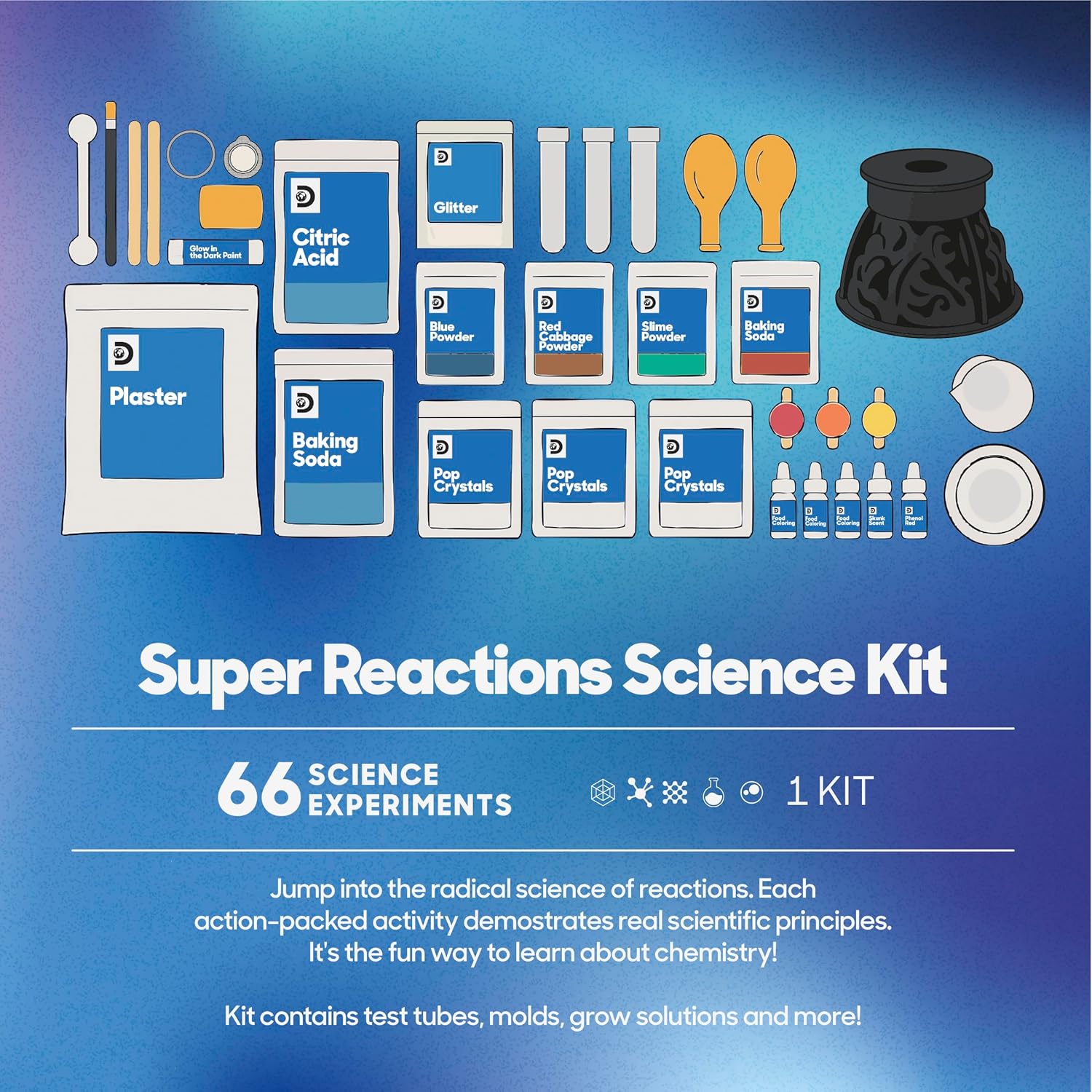 Thumbnail 3 de Discovery Super Reactions Science Kit 66 experiments 🔬