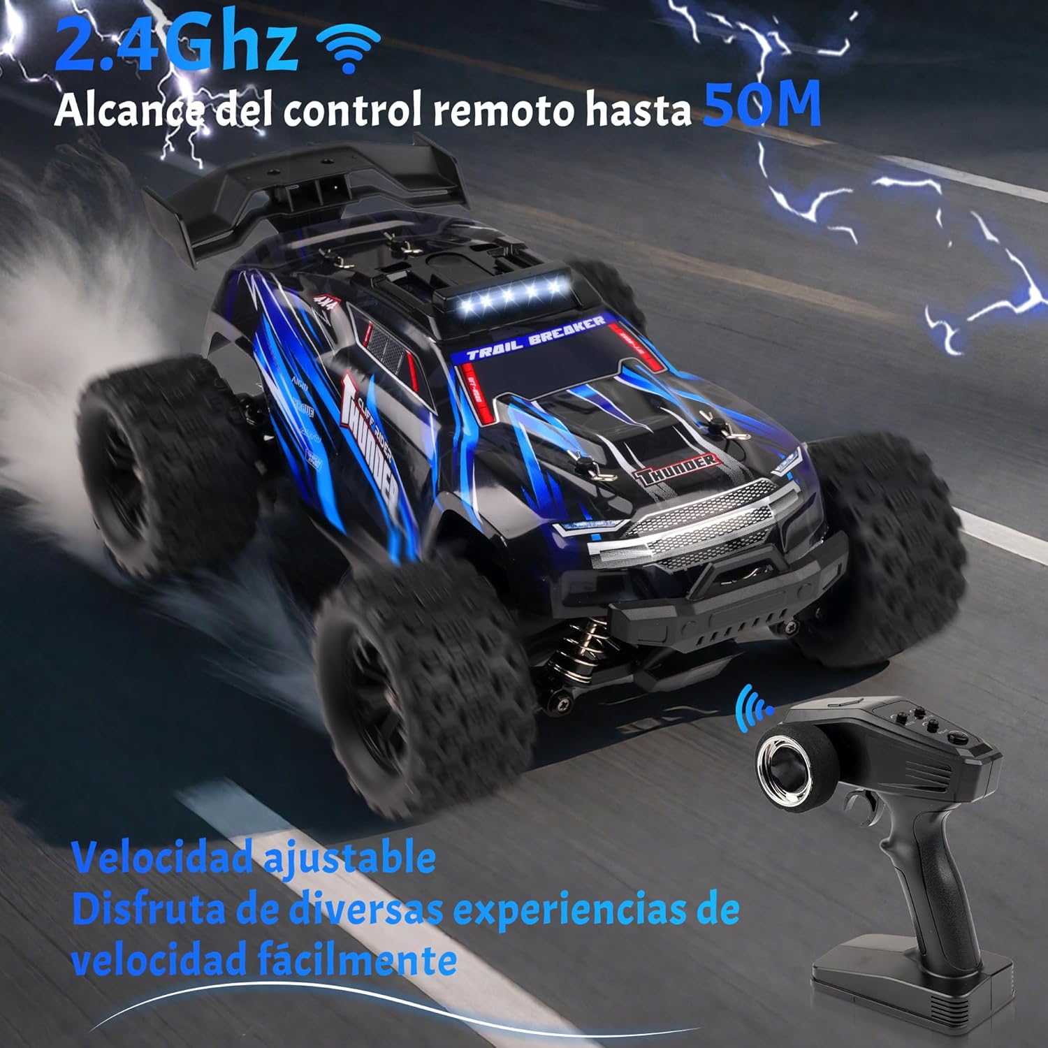 Thumbnail 4 de Joytreky Coche Teledirigido 1:18 40 km/h