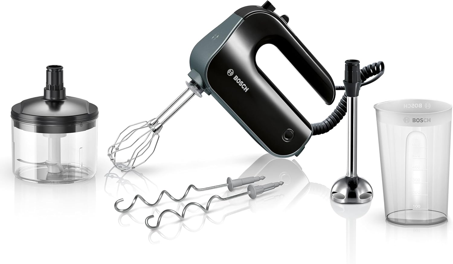 Detalle de Bosch MFQ4980B Batidora Amasadora Profesional, 5Niveles, Acero