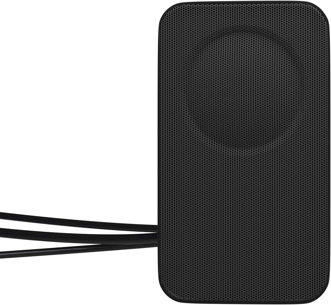 Detalle de Amazon Basics Haut-parleurs pour ordinateur (lot de 2) — alimentation secteur, prise UE, noir