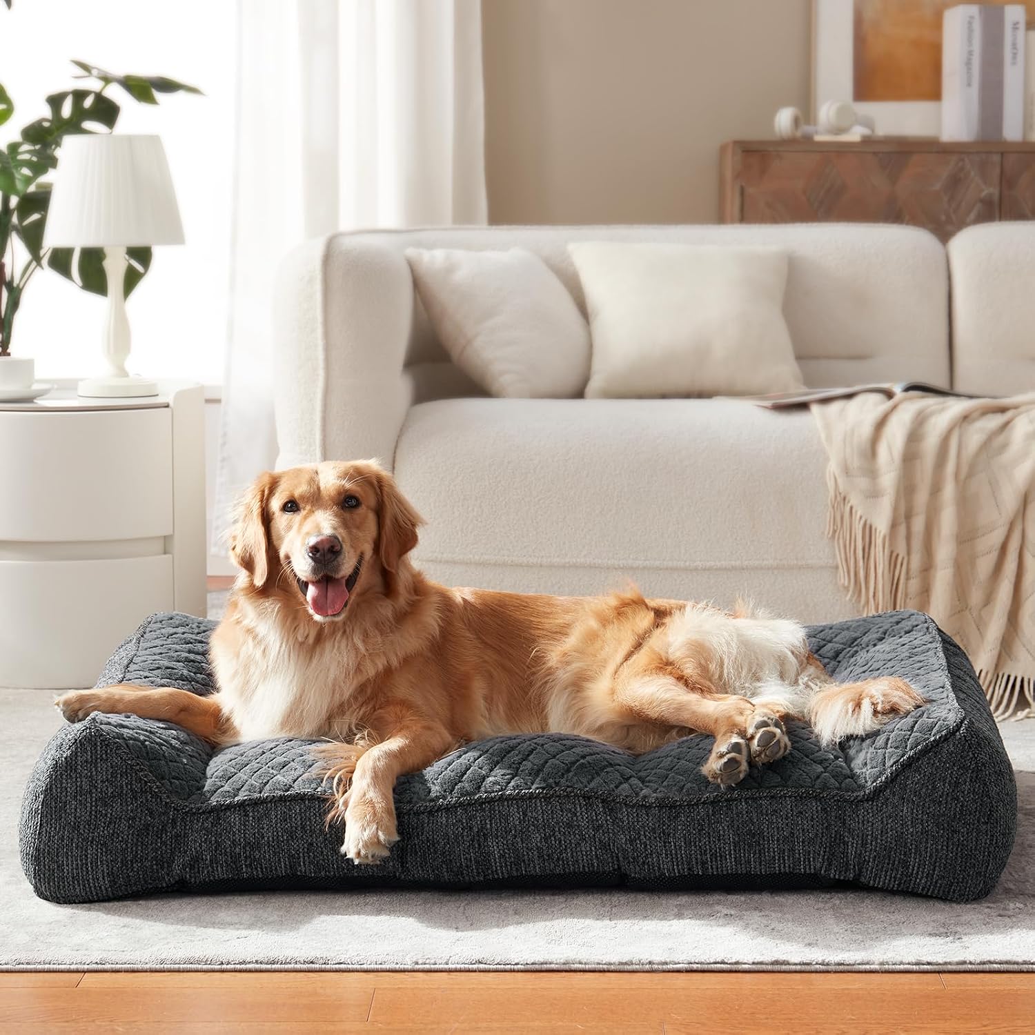 Thumbnail 4 de JOEJOY XL Orthopedic Dog Bed 107x76x24 cm