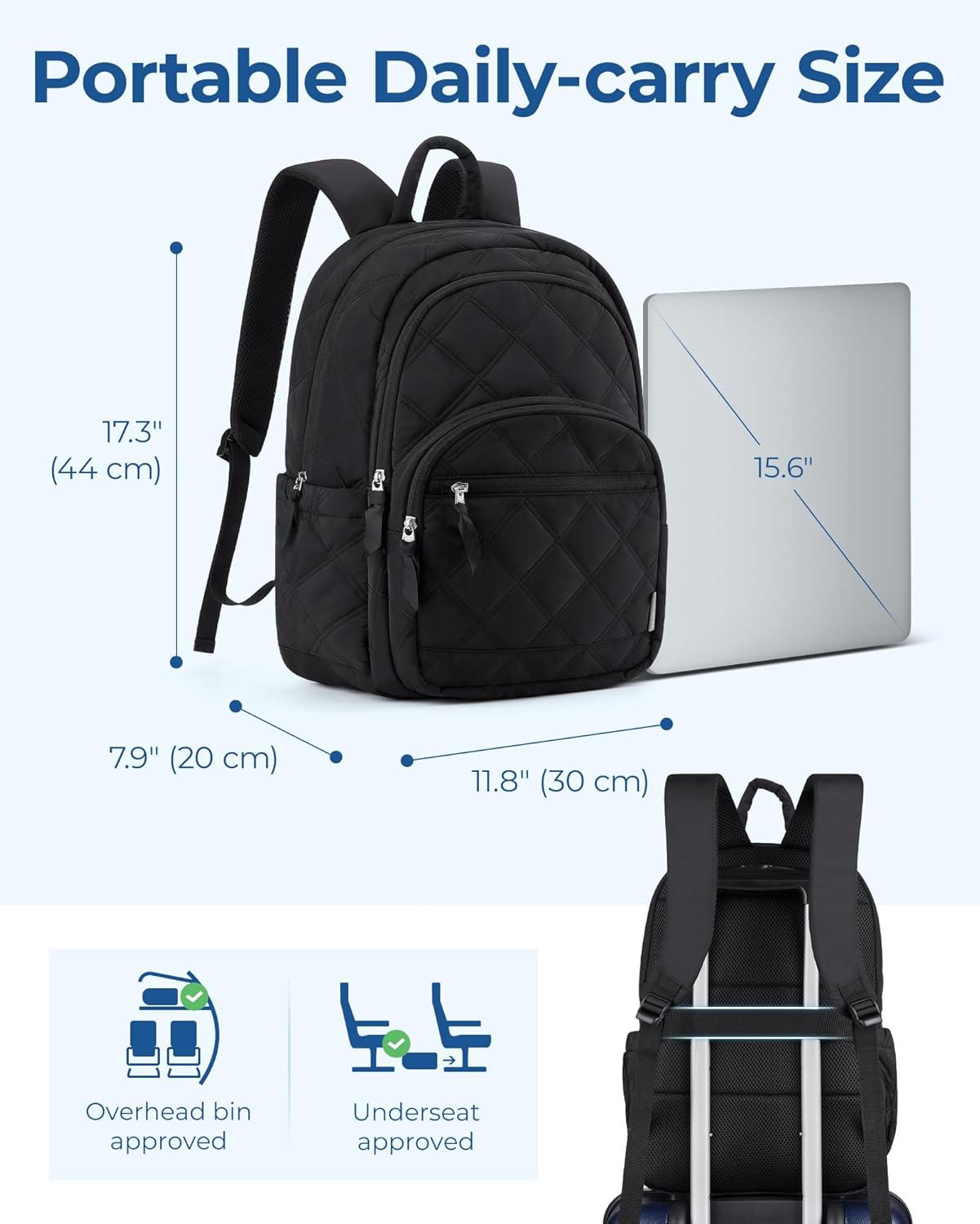 Thumbnail 4 de BAGSMART Travel Laptop Backpack 15.6" 💼