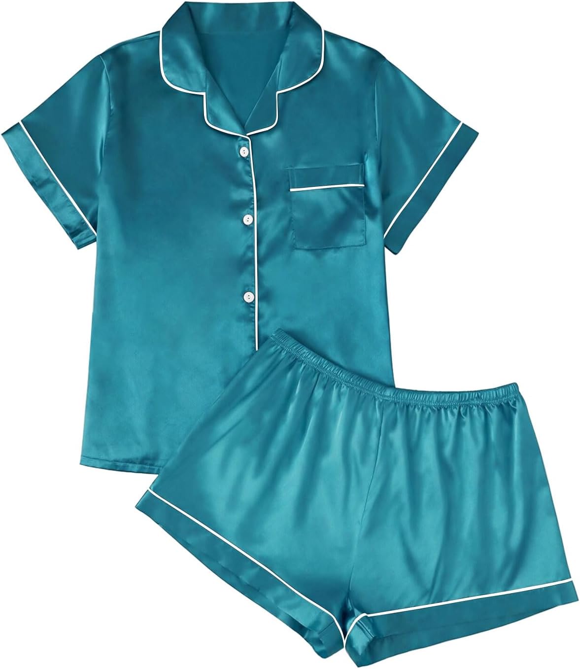 Thumbnail 6 de LILLUSORY Silk Satin Pajama Set 2-piece sleepwear