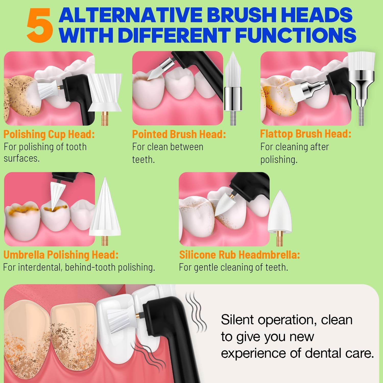Detalle de RRZIOM Macchine Per La Lucidatura Dentale Kit: lucidatura, pulizia e sbiancamento a casa