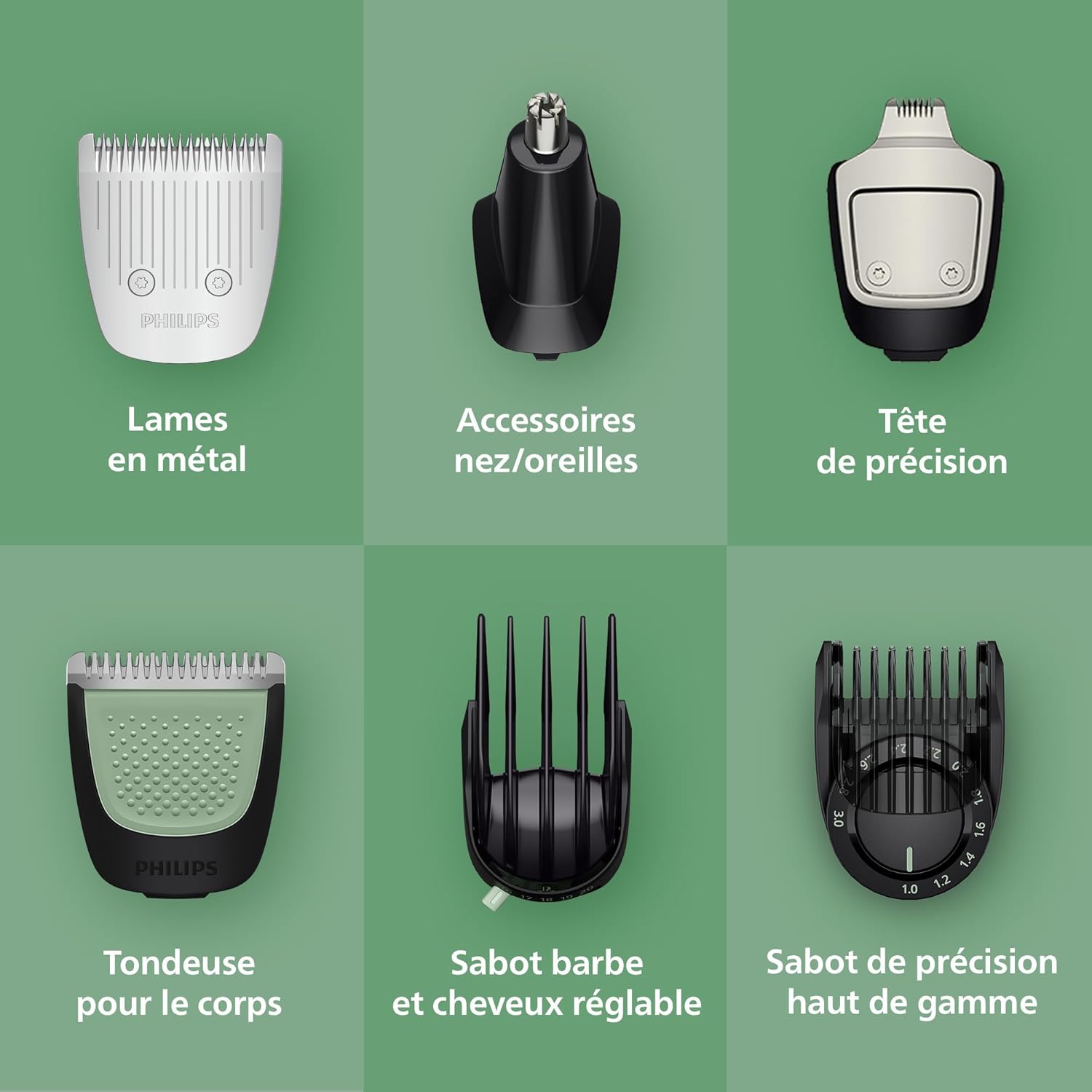 Thumbnail 4 de Philips Multigroom série 7000 MG7961/15 tondeuse 17 accessoires