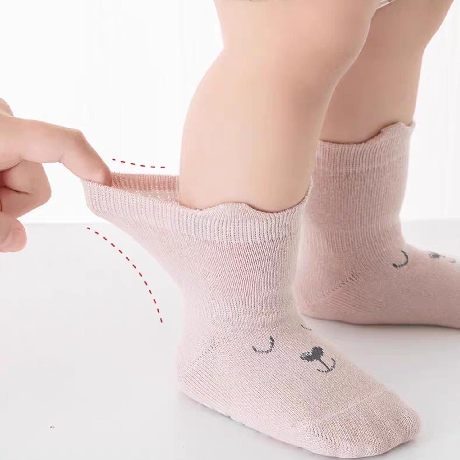 Thumbnail 1 de HAGOT — Chaussettes antidérapantes bébé ×5, coton et élasthanne, motifs animaux