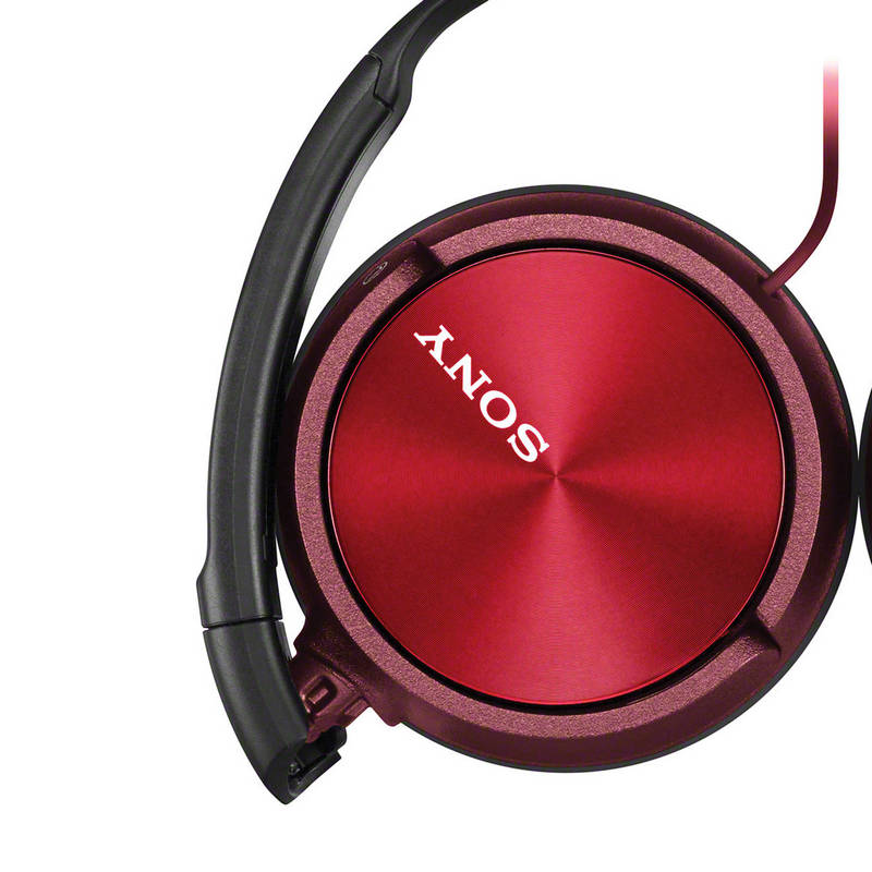 Detalle 1 de Sony MDR-ZX310 Auricular Rojo: plegables, ligeros y aptos para viajes