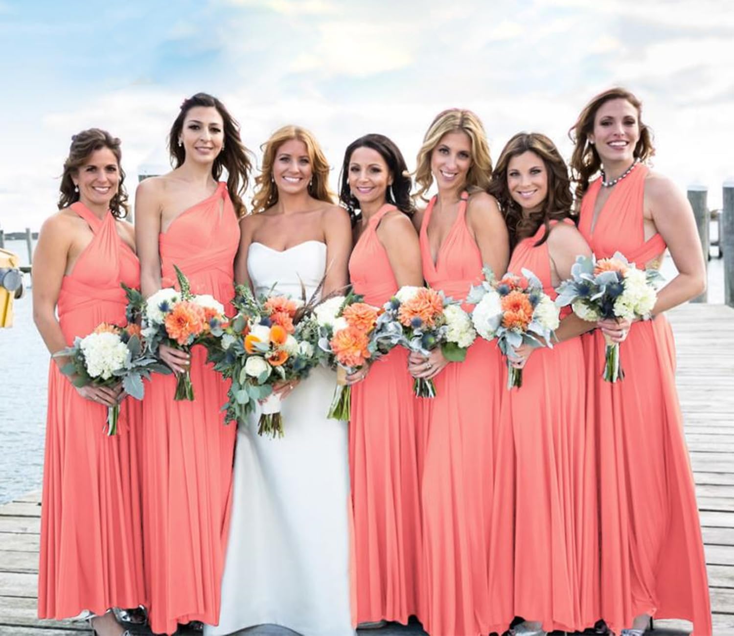 Thumbnail 2 de INFIWING Infinity Kleid mit Bandeau – Multiway Wickelkleid für Brautjungfern, Trauzeugin & Hochzeitsgäste