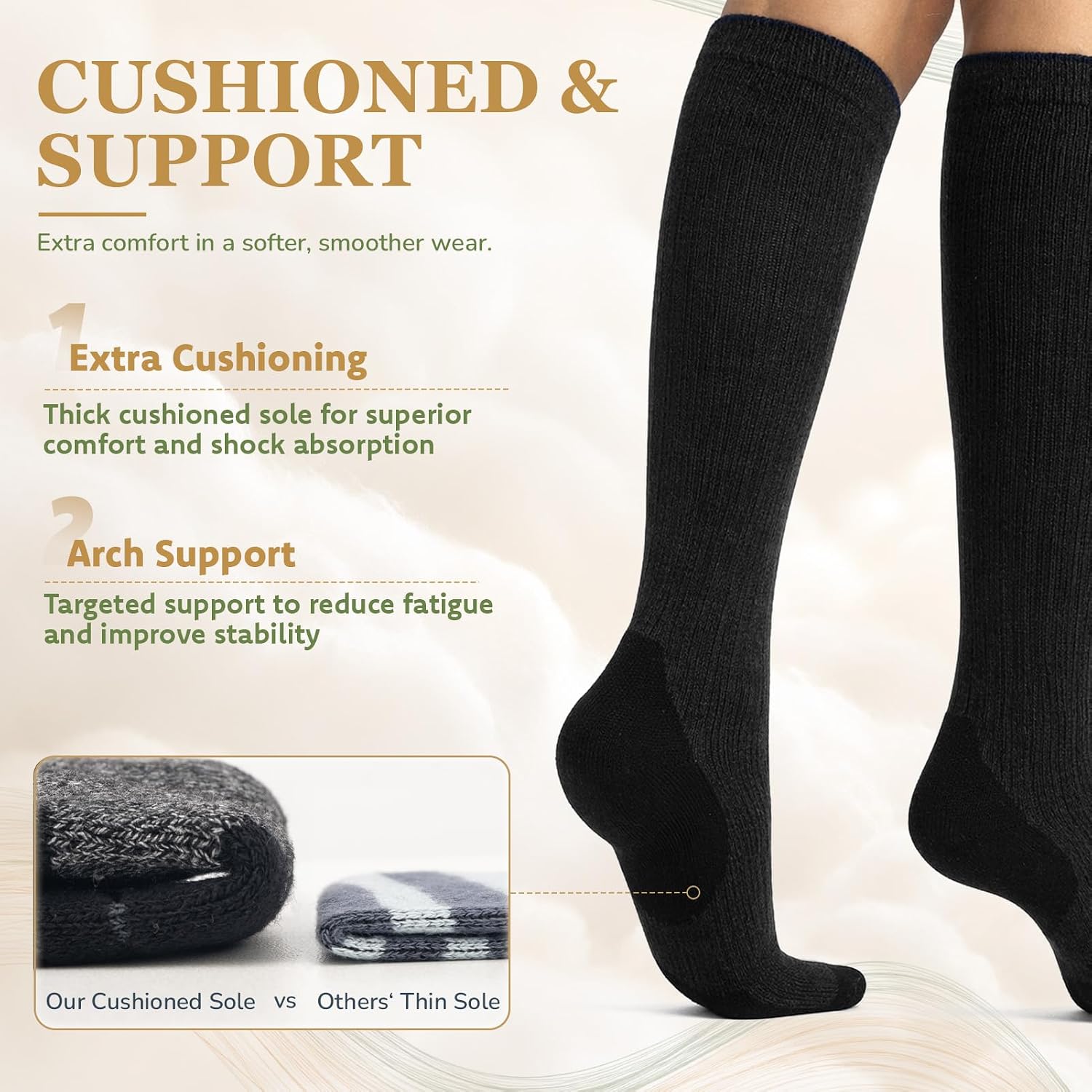 Detalle 1 de VBNW Compression Socks, Pima Cotton
