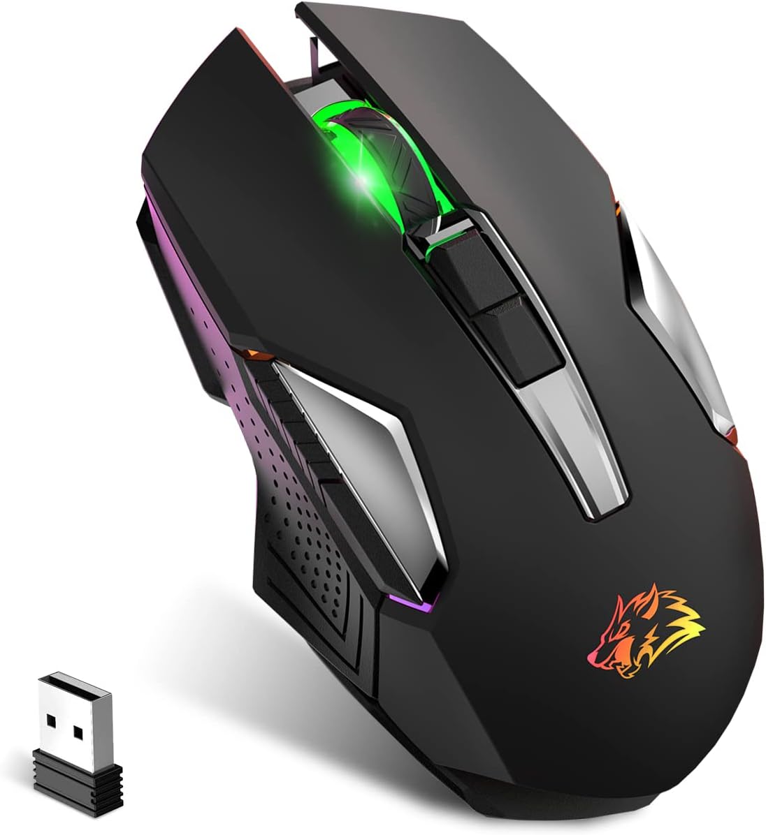 Detalle de KUIYN X18 Wireless Gaming Mouse 2400 DPI