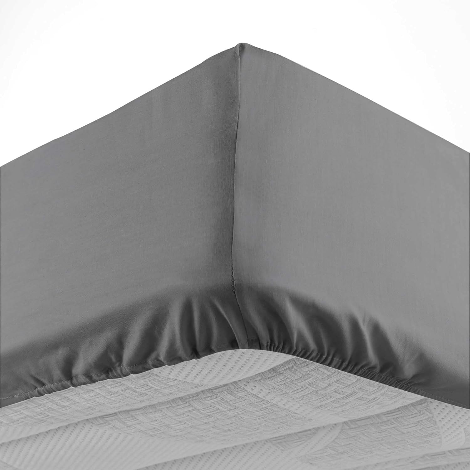 Thumbnail 5 de Douceur d'intérieur, Drap Housse Lina Anthracite (160 x 200 cm) – 100% coton