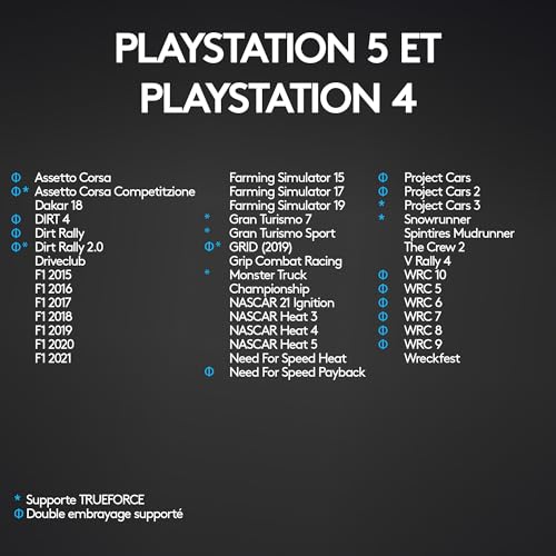 Thumbnail 13 de Logitech G G923 volante de course et pédales pour PlayStation et PC