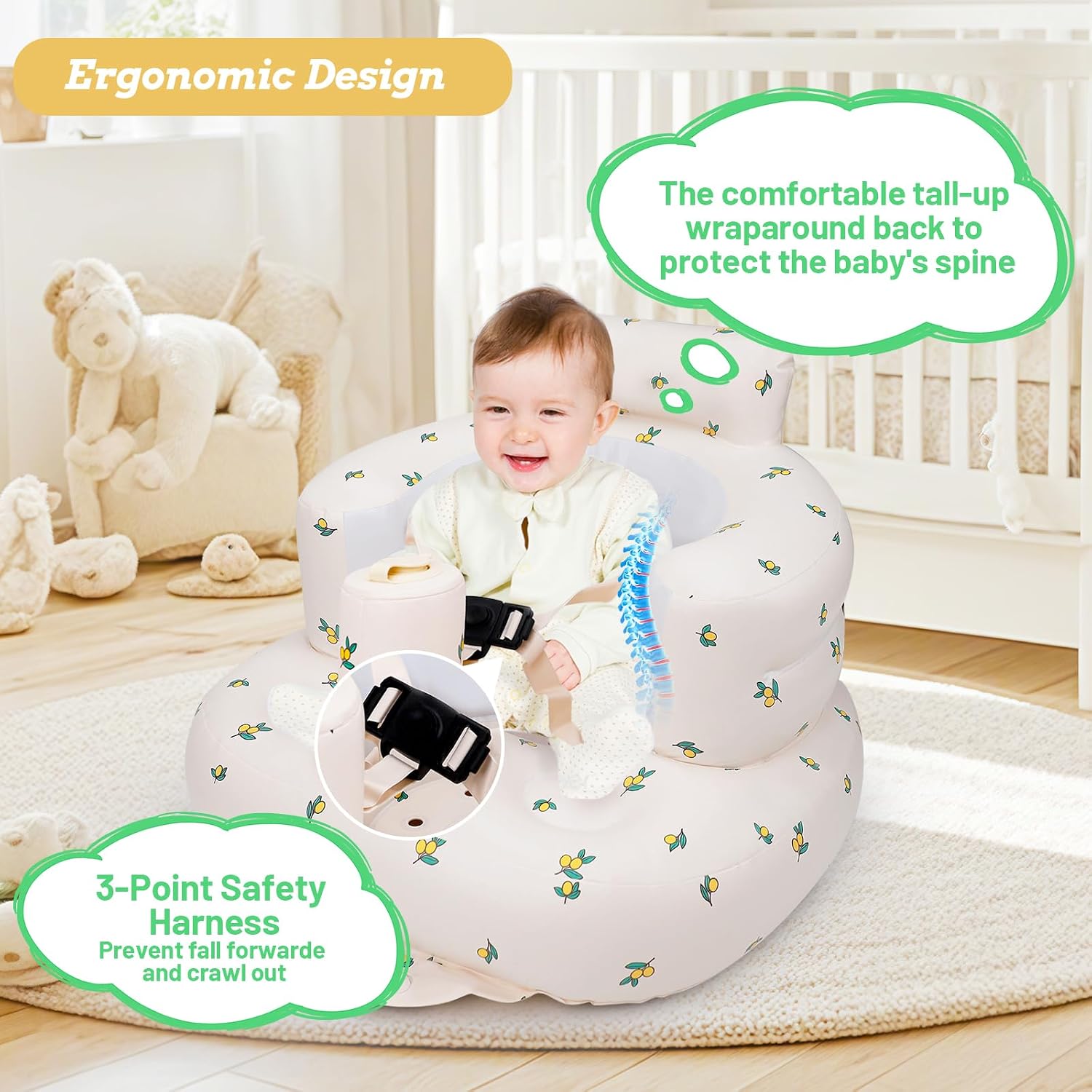 Detalle 2 de AirSwim Baby Inflatable Seat 3‑Point Harness