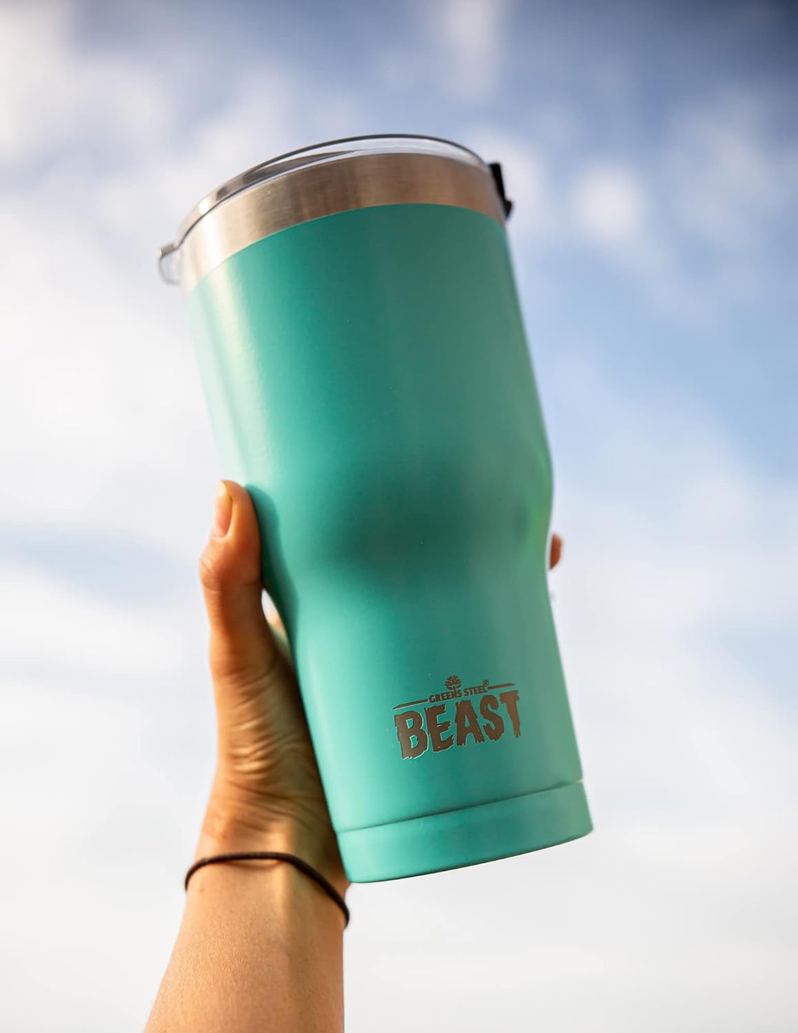 Thumbnail 4 de Beast 40 oz Tumbler: Aquamarine Blue Stainless Steel Vacuum Insulated Travel Flask