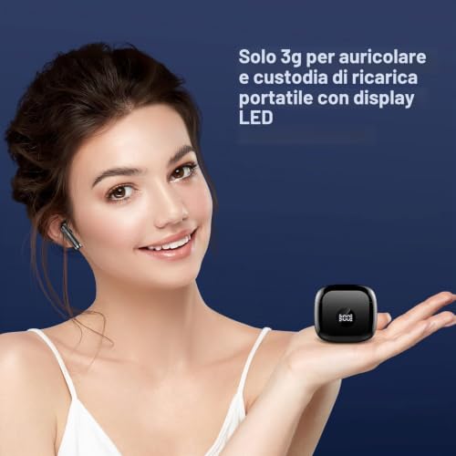 Detalle de Zakotu 2026 Cuffie Bluetooth 5.4 In-Ear: Autonomia, ANC ENC e Impermeabilità IP7